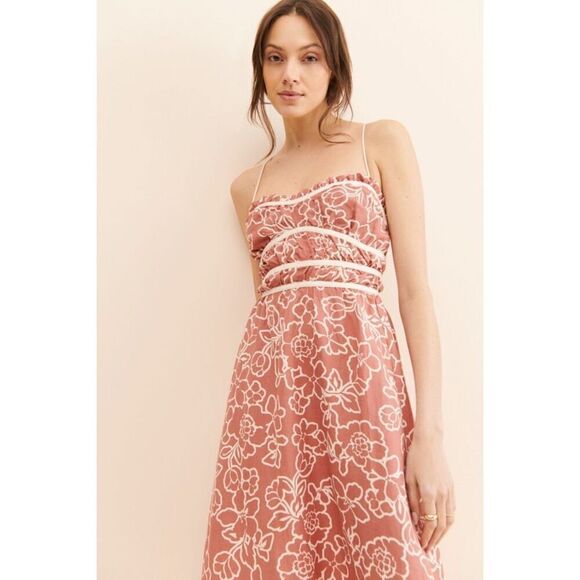 Mon Renn Monte Floral Sundress Size L - Picture 2 of 10